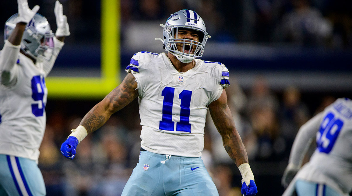 Micah Parsons celebrates a big play as a rookie